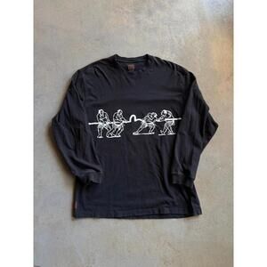 VTG Evisu L/S Graphic Tee Sz XL